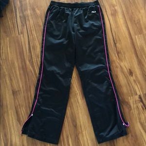 Fila warm up sweat pants